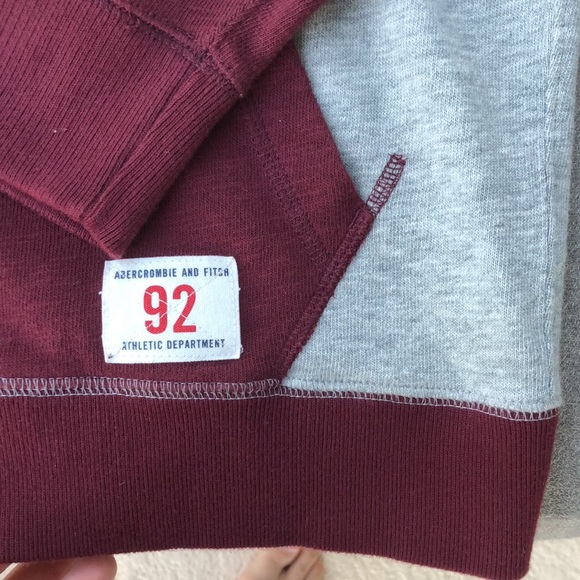 NWOT! - ABERCROMBIE & FITCH Full-Zip 100% Cotton Jersey Hoodie Sweatshirt - Picture 3 of 9